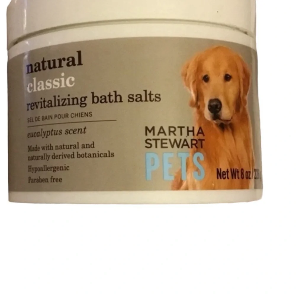 ✔️🌸Ⓜ️Martha Stewart Dog Bath Salts Eucalyptus Compatible Hypoallergenic NEW